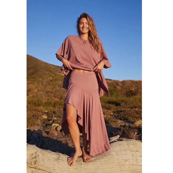 Free People Zen Asymmetrical Skirt Sz Small - Picture 1 of 10